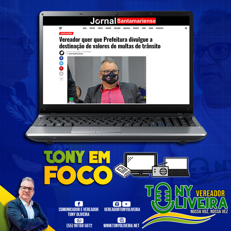 No momento, você está visualizando Projeto de lei do vereador ganha destaque no Jornal Santamariense