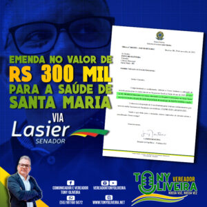 Leia mais sobre o artigo Mais R$ 300 mil para a saúde de Santa Maria