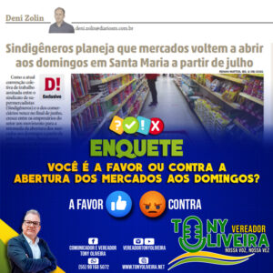 Leia mais sobre o artigo Enquete: Você é contra ou a favor da abertura dos mercados aos domingos?