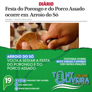 Leia mais sobre o artigo Vem aí a Festa do Porongo e Porco Assado, em Arroio do Só