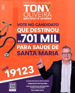 Leia mais sobre o artigo Vote no candidato que já destinou R$ 701 mil para a saúde de Santa Maria