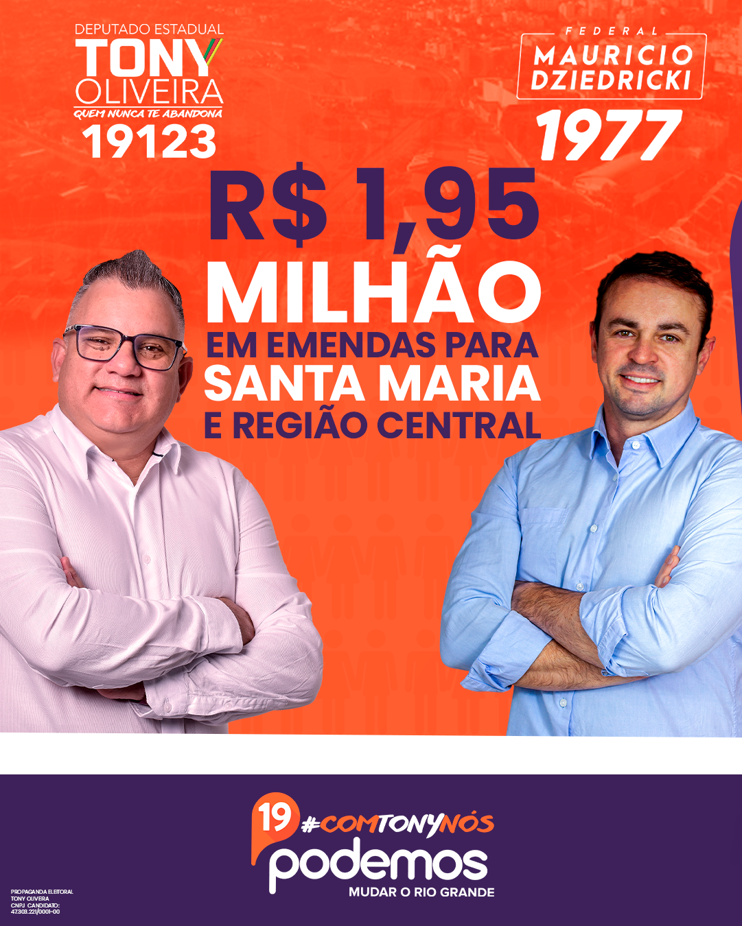 No momento, você está visualizando Mais de R$ 1,95 milhão para Santa Maria e região