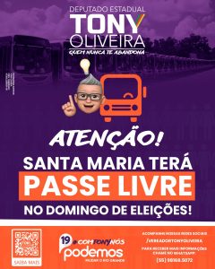 Leia mais sobre o artigo Santa Maria terá passe livre no domingo de eleições